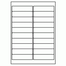 580 - Label Size 98mm x 25.4mm - 20 labels per sheet